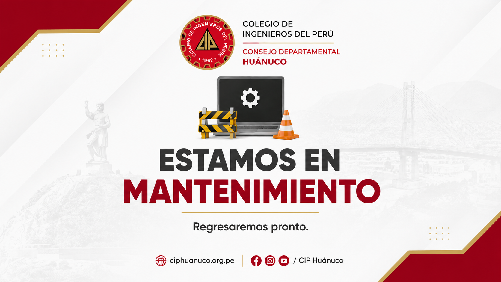 Sitio en mantenimiento — CIP Huánuco